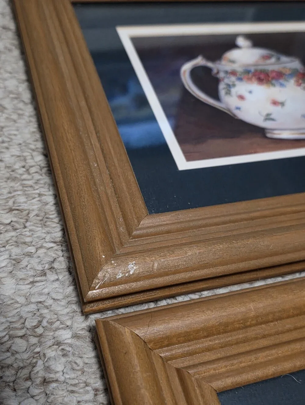 Set Of Two Vintage Barbara Marks Framed Pictures